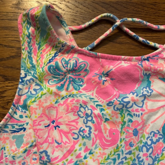 Lilly Pulitzer Girls Floral Cotton Dress - Picture 2 of 5